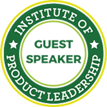 Institute of Product Leadership guest speaker badge